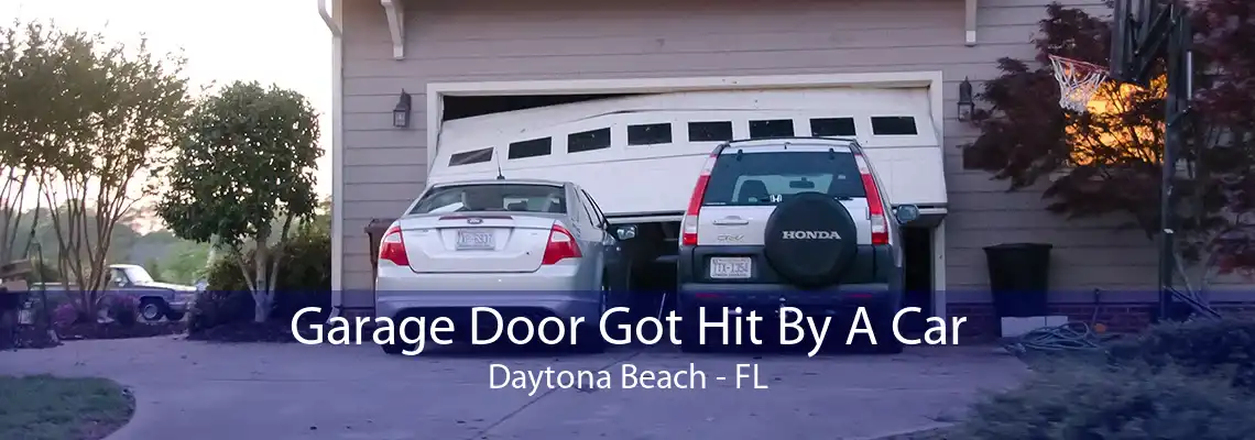 Garage Door Got Hit By A Car Daytona Beach - FL