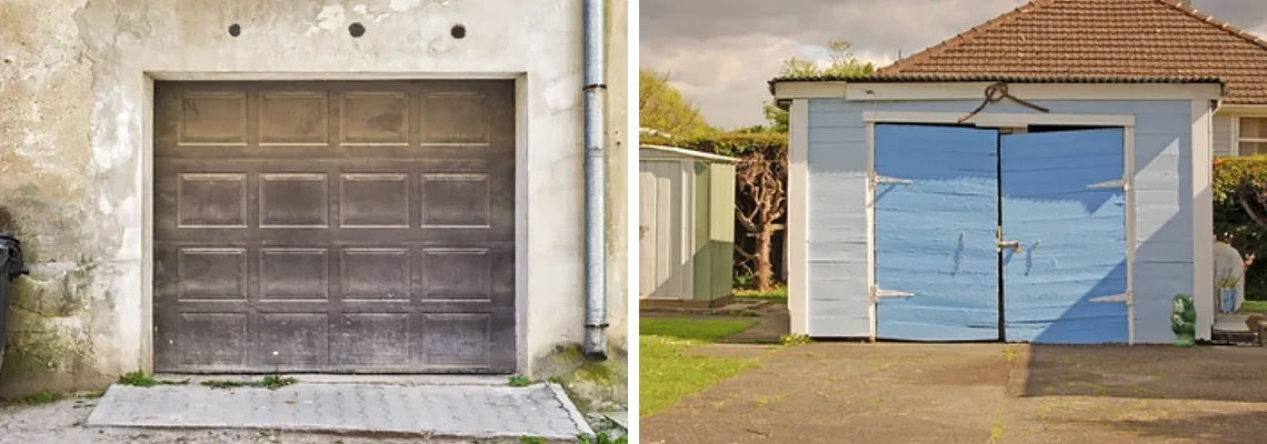 Rotten Steel Garage Door Repair in Daytona Beach, Florida